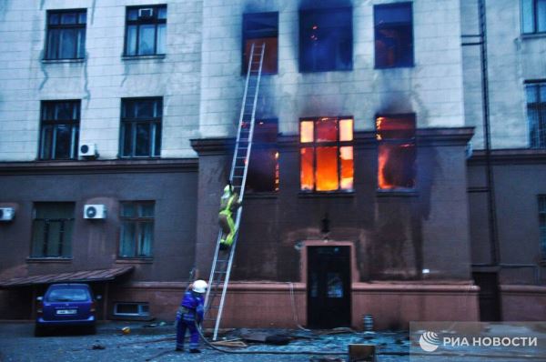 Одесская трагедии: 2 мая 2014 года украинские нацисты подожгли Дом профсоюзов